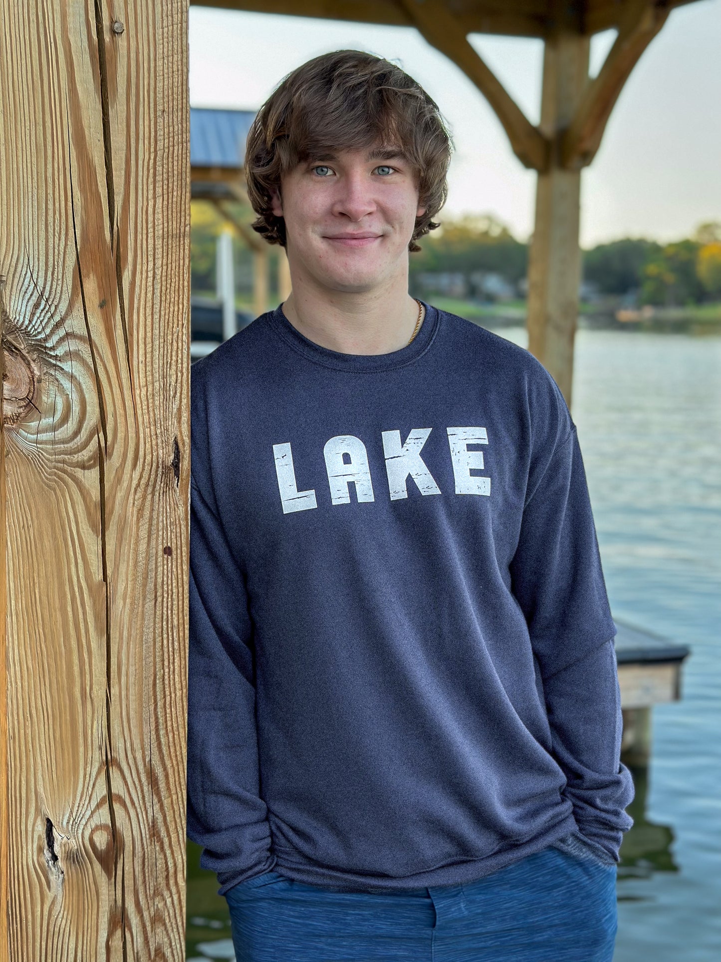 Lake sweatshirt -Heather Navy
