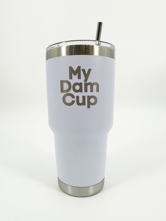 30oz Dam Cup - White